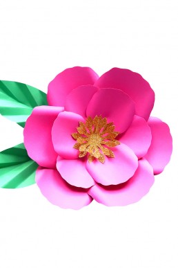 Molde Gratis de Flor Purpura Pequeña