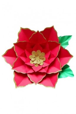 Molde de flor de Navidad para descargar Gratis