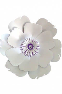 Molde de Flor Perlada para imprimir y descargar
