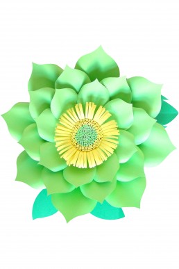 Molde de flor Verde Manzana para descargar Gratis