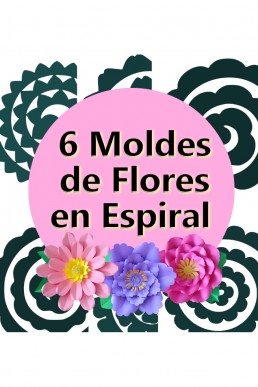 Molde de Flores en Espiral para descargar Gratis