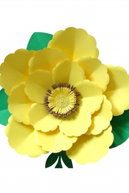 Molde de flor Amarilla Gigante para descargar Gratis
