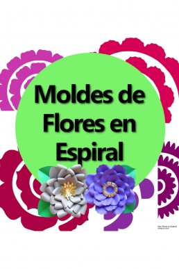 Molde de flores en Espiral 2 para descargar Gratis