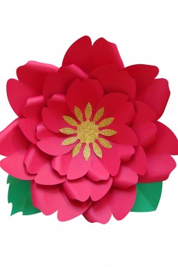 Molde de flor Red  para descargar Gratis