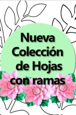 Molde de Hojas con Ramas para descargar Gratis