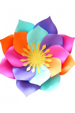 Molde de flor Unicornio para descargar Gratis