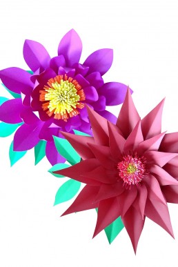 Molde de Flores medianas para descargar Gratis