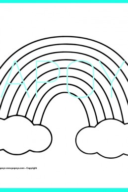 Rainbow drawing for free download