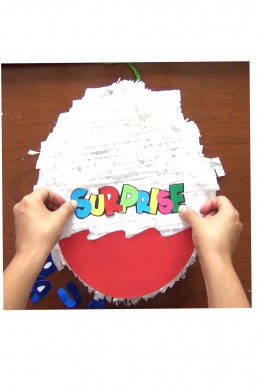 Molde de Piñata Huevo Sorpresa para descargar Gratis