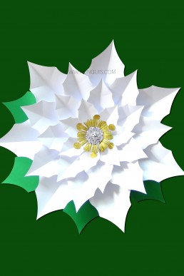 Moldes de Flor de Navidad 2 para Descargar Gratis en PDF