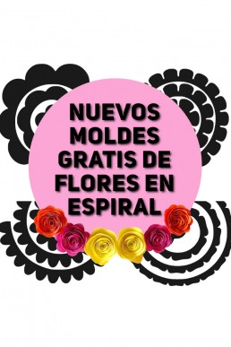 Moldes Nuevos de flores en Espiral Gratis en Pdf