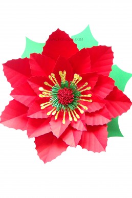 Molde de Flor Especial de Navidad para Descargar en Pdf