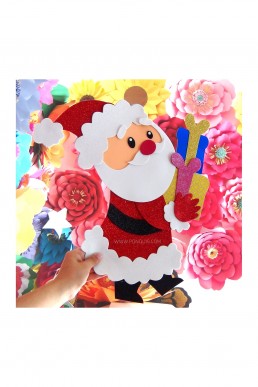 Moldes de Santa con Regalos para Descargar Gratis en PDF