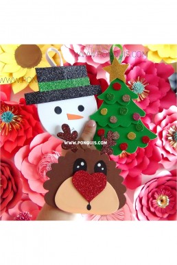 Moldes de 3 Figuras de Navidad para Descargar Gratis en PDF