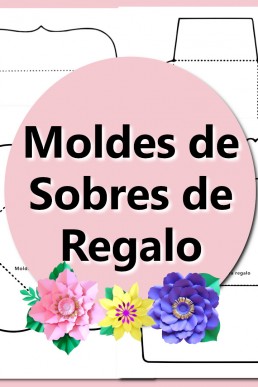 Moldes de Sobres para regalos  Descarga GRATUITA en PDF