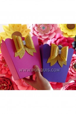 Moldes de Cajitas de Palomitas o dulces para Descargar Gratis en PDF