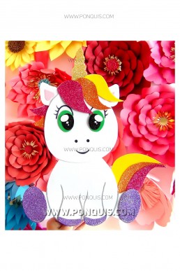 Moldes de Unicornio decorativo para Descargar Gratis en PDF