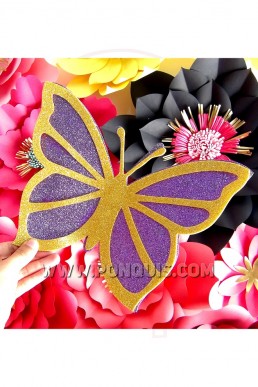 Moldes de Mariposa Decorativa Grande para Descargar Gratis en PDF