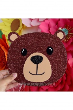 Moldes de Oso Decorativo para Descargar Gratis en PDF