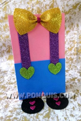 Moldes de Partes de Payaso para Decorar Bolsa de Regalo Dulcero