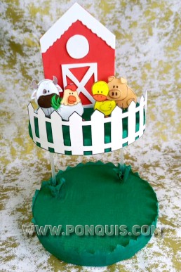 Moldes de Chupetera de la Granja con Animalitos para Descargar Gratis en PDF