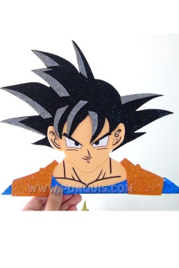 Moldes para realizar Topper Decorativo de Goku Descarga Gratis en PDF