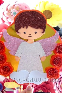 Moldes para Realizar Cake Topper de Bautizo de Niña
