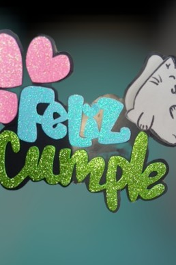 Moldes para descargar Gratis en PDF de Cake Topper Feliz cumple