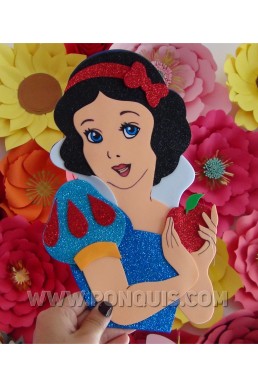 Descarga Moldes Gratis de topper Decorativo Princesa