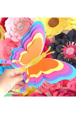 Moldes para descargar Gratis de Mariposa Decorativa en PDF