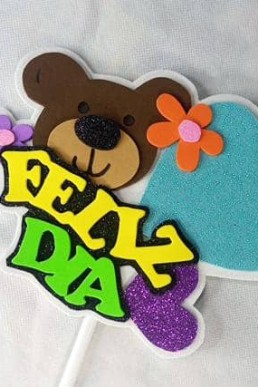 Moldes para realizar Pin de Osito Feliz día Descarga en PDF