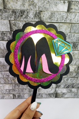 Moldes para Descargar Gratis de Topper Decorativo Tacones