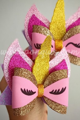 Moldes para Realizar Lazos de unicornio para Niñas en pdf