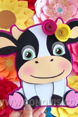 Moldes para realizar vaquita decorativa en pdf