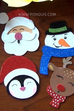 Moldes de 4 Pines para el Refri de Navidad