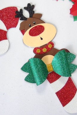 Moldes para realizar Adorno decorativo para la puerta de navidad