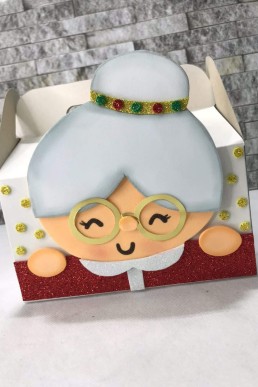 Moldes para realizar Cajita con Mamà Noel en archivo pdf