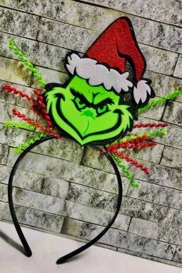 Moldes para realizar Diadema del Grinch en formato pdf