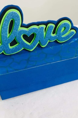 Moldes para realizar letras Love para decorar Cajita de San Valentìn