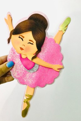 Moldes para realizar Bailarina decorativa en pdf