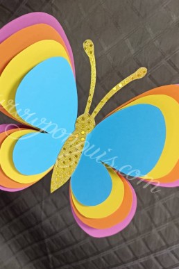 Moldes para realizar Mariposas de cartulinas descargar gratis en pdf