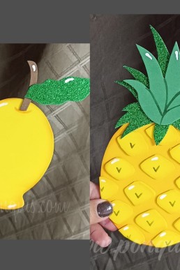 Moldes para realizar Piña y Mando decorativos para la cocina en pdf