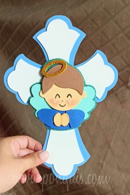 Moldes para realizar Adorno decorativo de Bautizo o primera Comuniòn