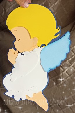 Moldes para realizar Bebè Angel decorativo de Bautizo descargar Gratis en Pdf