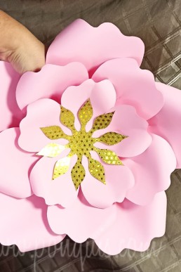 Moldes para descargar Gratis de flor de Papel
