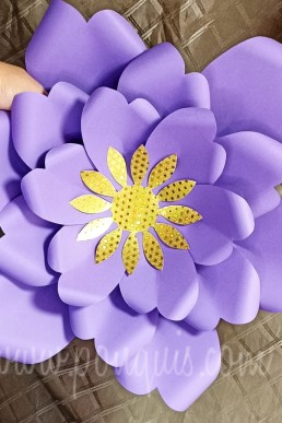 Moldes para realizar Flor de papel gigante decorativa