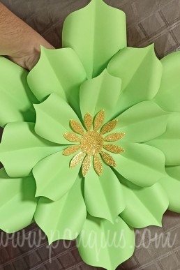 Moldes para realizar Flor de Papel para decoraciones de fiestas