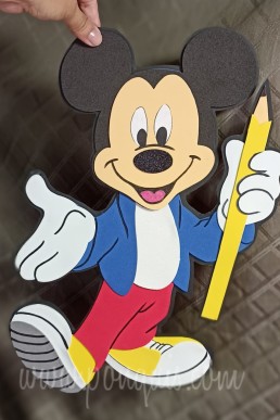 Moldes para realizar Mickey decorativo Clasico escolar descarga Gratis en pdf