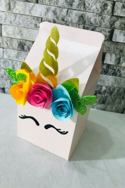 Moldes para realizar Cajita de leche dulcero de unicornio para descargar Grtais en pdf