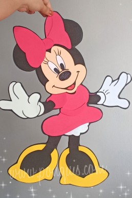 Moldes para realizar Minnie decorativa tamaño grande descarga gratis en pdf